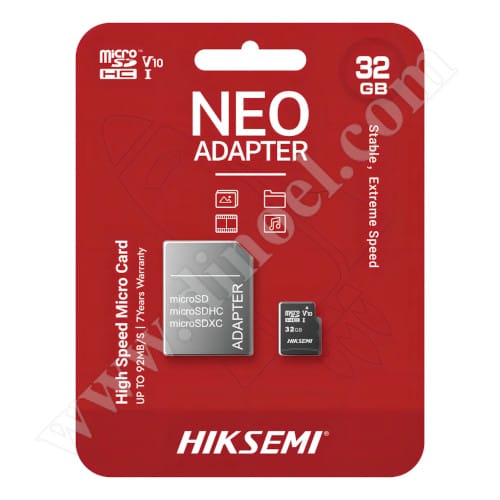 HikSemi, NEO, microSD, 32GB, Class 10, V10, карта памет, +SD адаптер